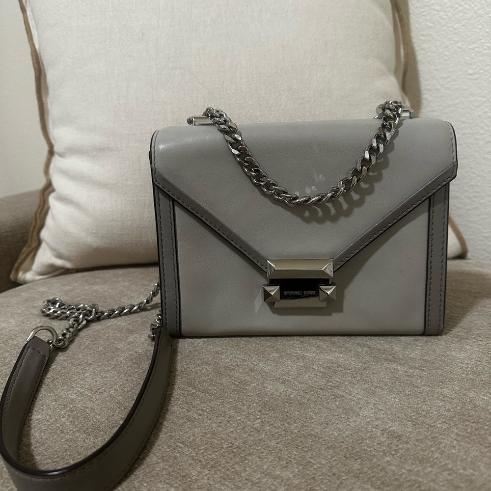 Michael Kors Gray Whitney Crossbody Bag